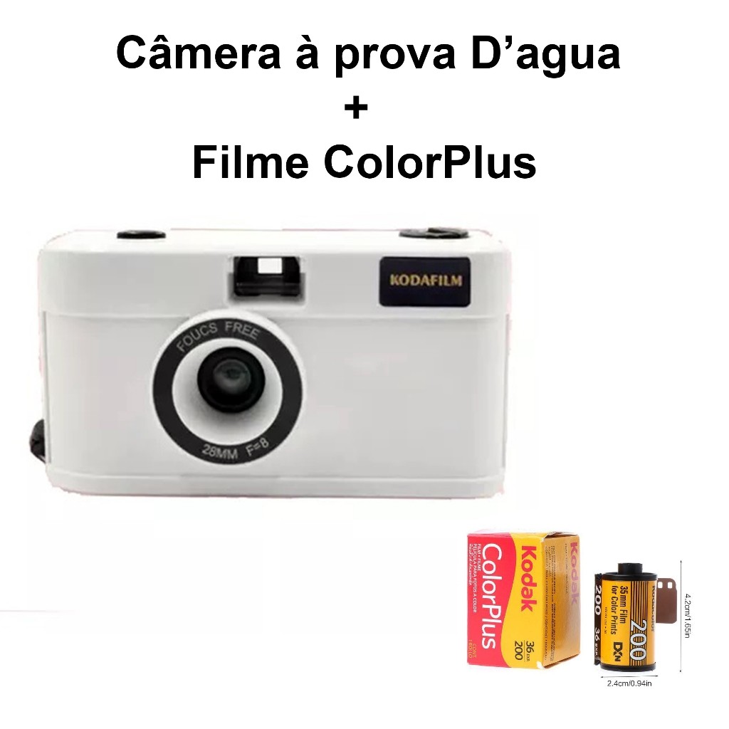 Câmera Analógica 35mm + Filme ColorPlus 36 Poses