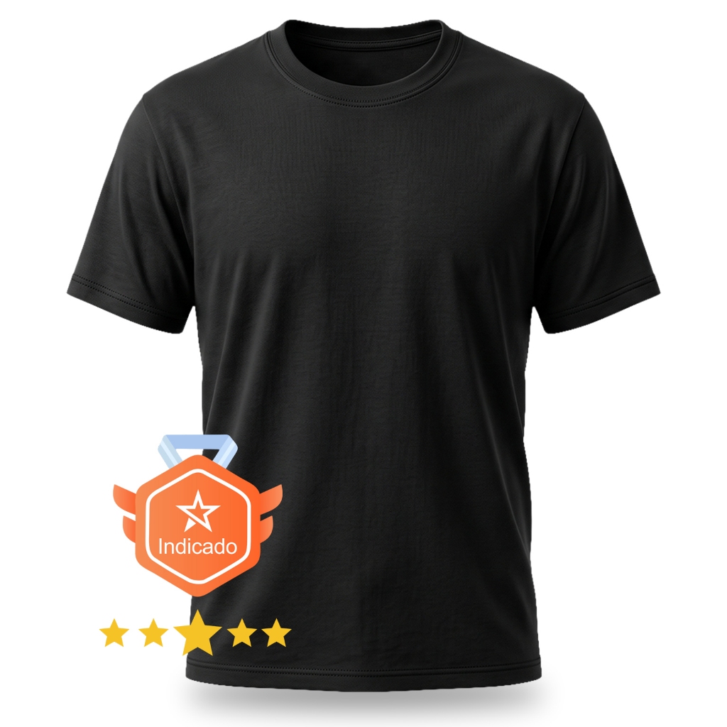 Camiseta Masculina 100% Algodão Básica Dia a Dia