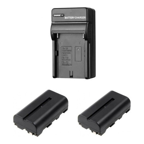 2bateria Np-f550/f570 Iluminador Led + Carregador 