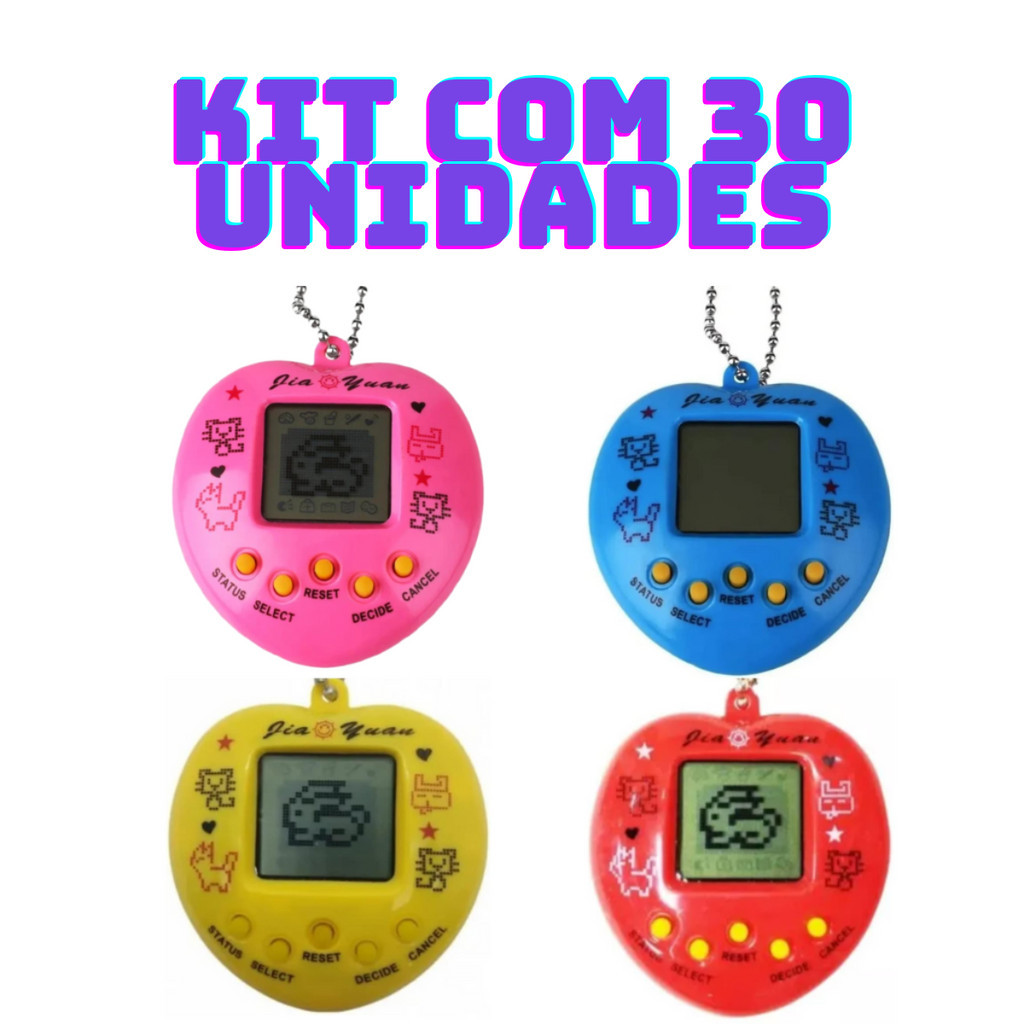 Kit com 30 Bichinho Virtual Original Egg 168 Bicho