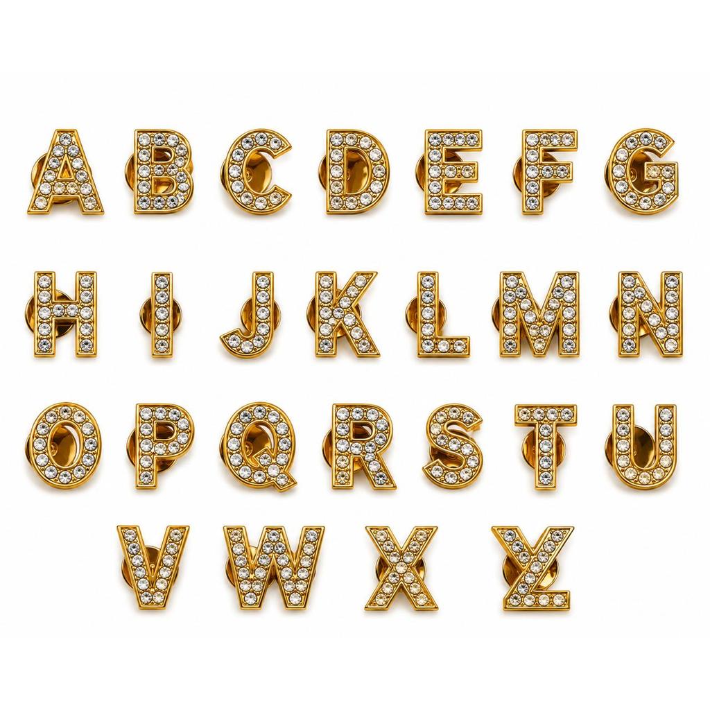 PinsBottons de Letras de Acrílico  Para Sapato Ba