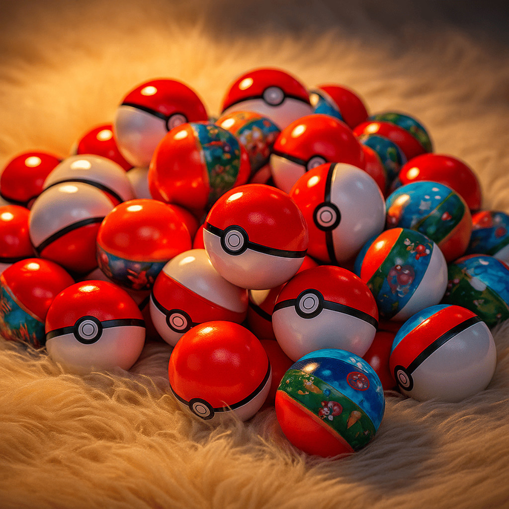 Kit 10 Capsulas Pokebolas Lacradas Com Mini Pokém