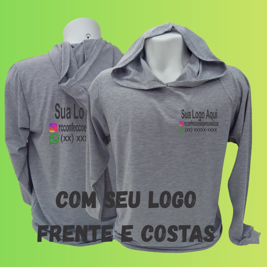 Camiseta Personalizada Com Capuz