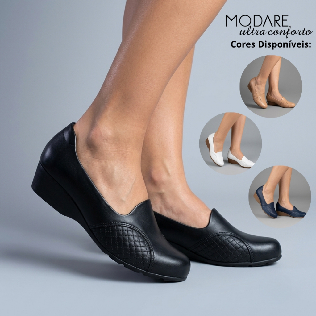 Sapato Modare Feminino Joanete Ortopédico  Social