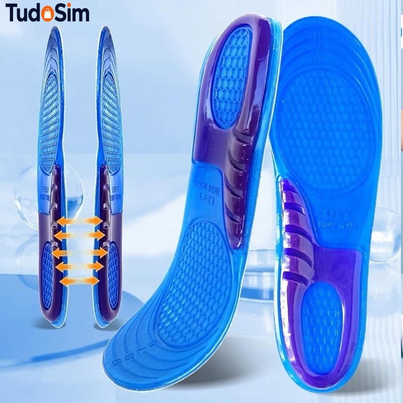Par De Palmilha Ortopédica Gel de Silicone para D