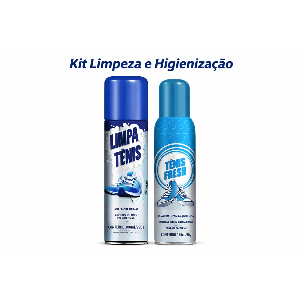 Kit Limpa Tênis + Tênis Fresh. Higieniza Calçad