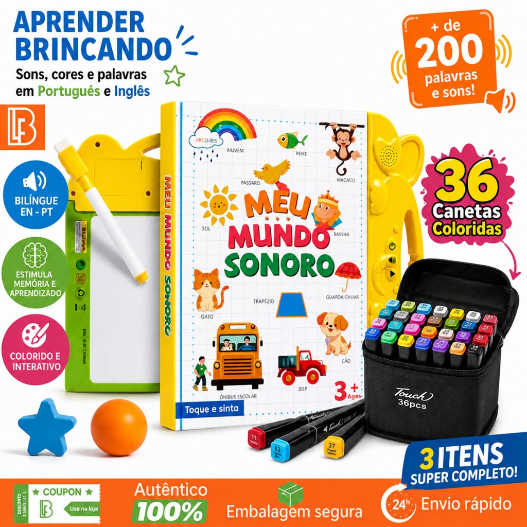 Livro Infantil Bilíngue Português Inglês Livro 