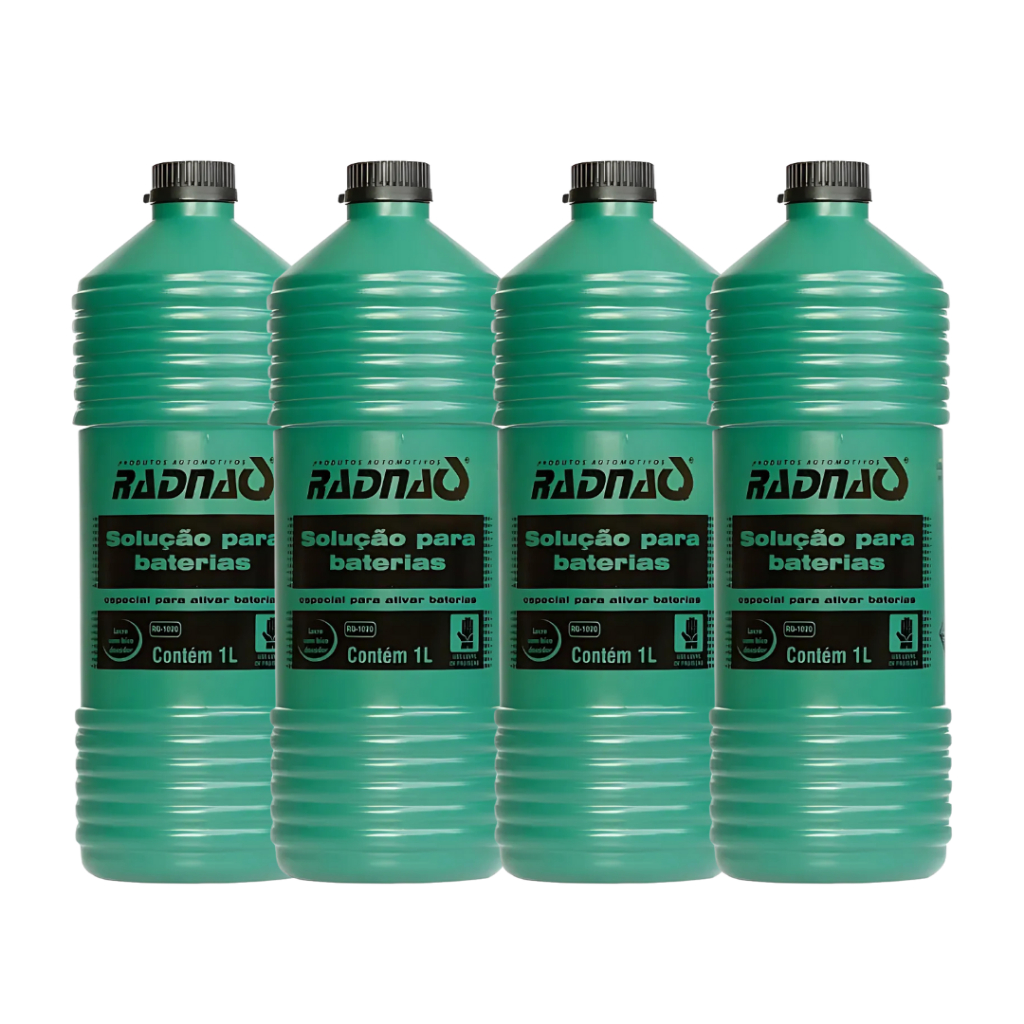 Kit 4 Fluido Ácido Solução P/ Baterias Radnaq 1