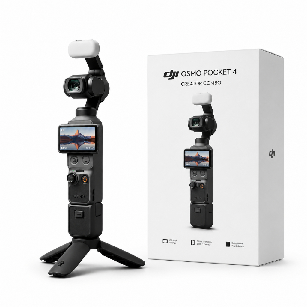 Câmera DJI Osmo Pocket 4 Creator 4k Combo Lançam