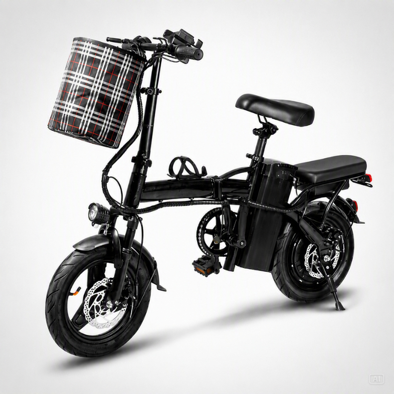 Bicicleta Elétrica 350w Dobrável Bateria Removí