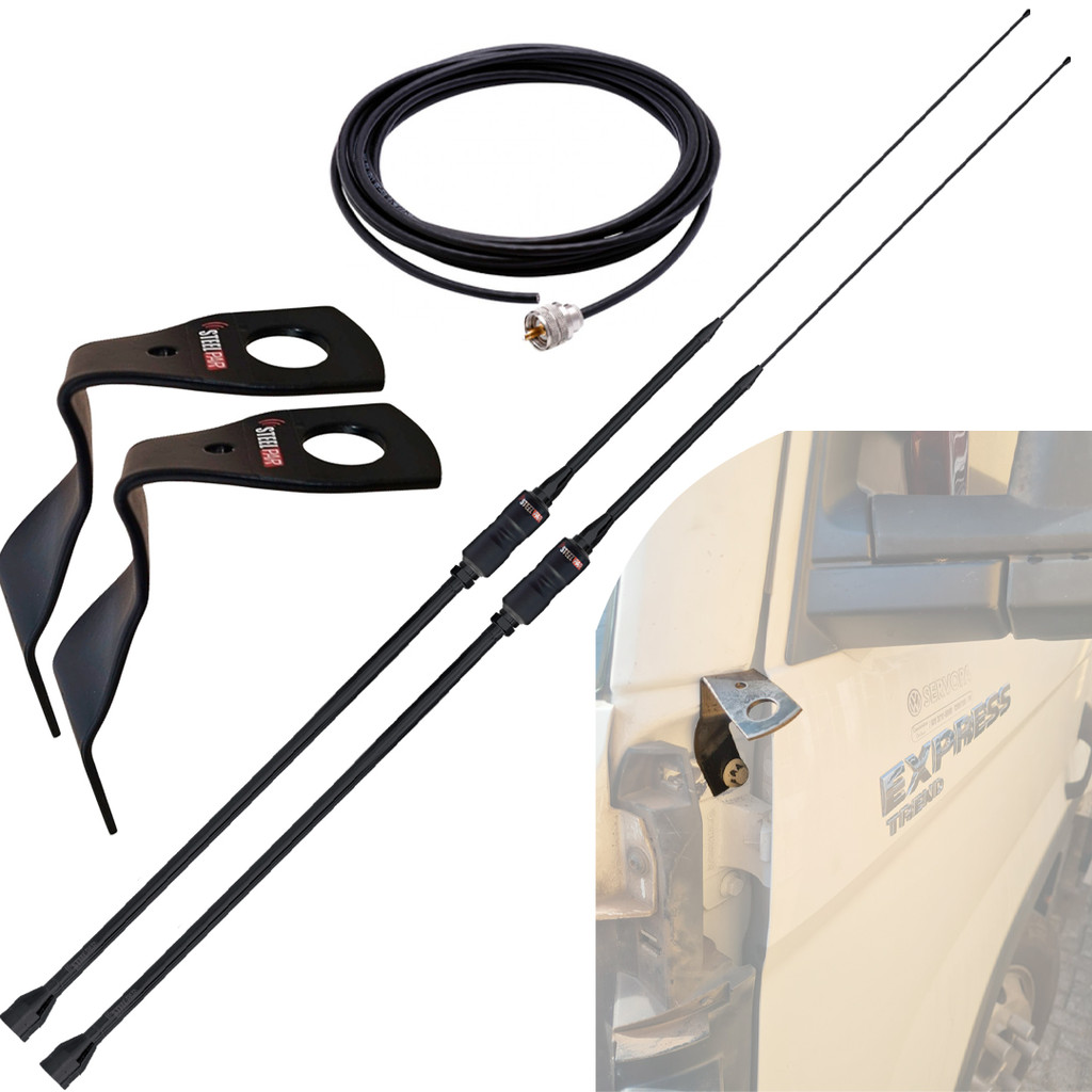 2 Antena Px Argentina Black Prolongador Delivery P