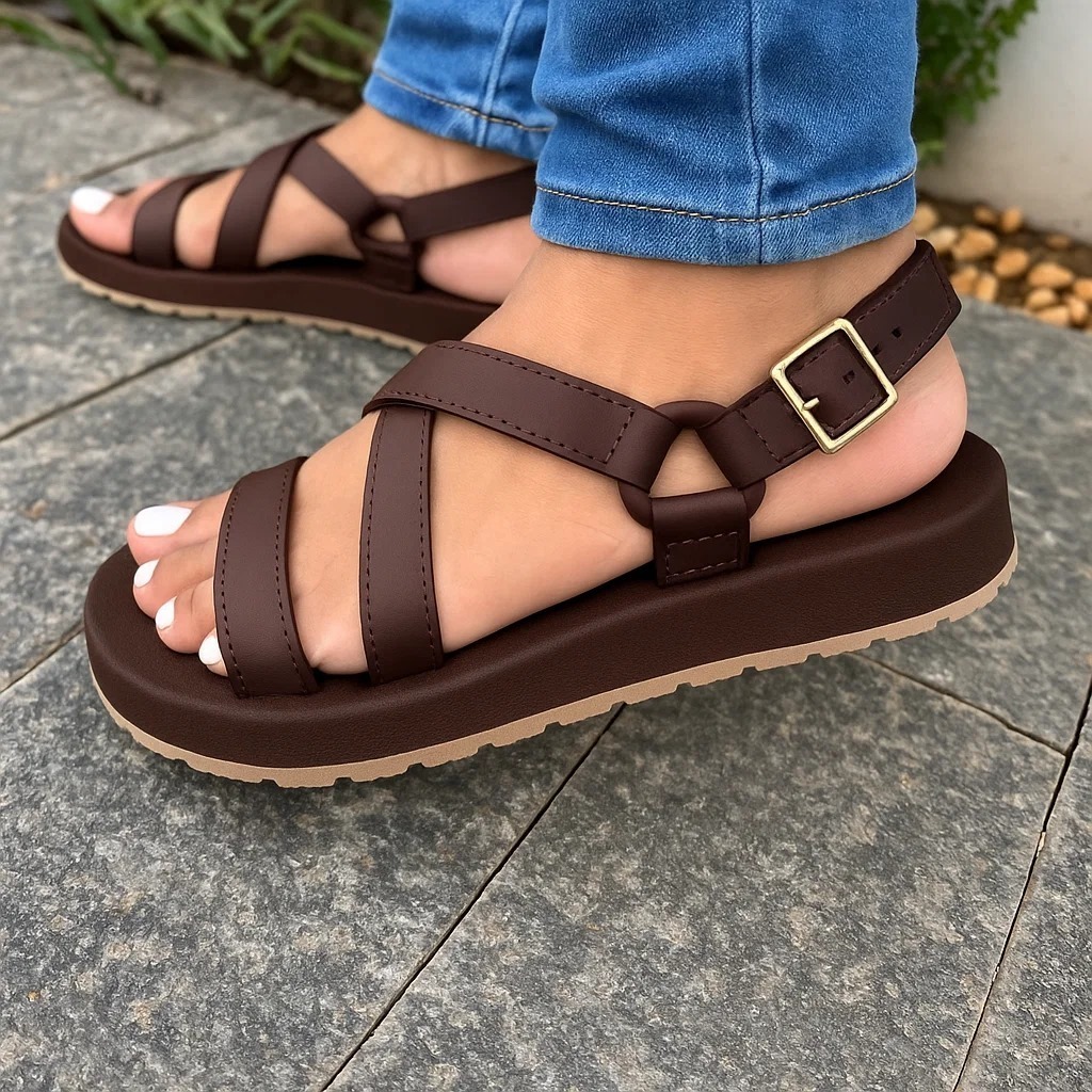 Sandália Feminina Moderna Estilo Casual 33 a 40 O