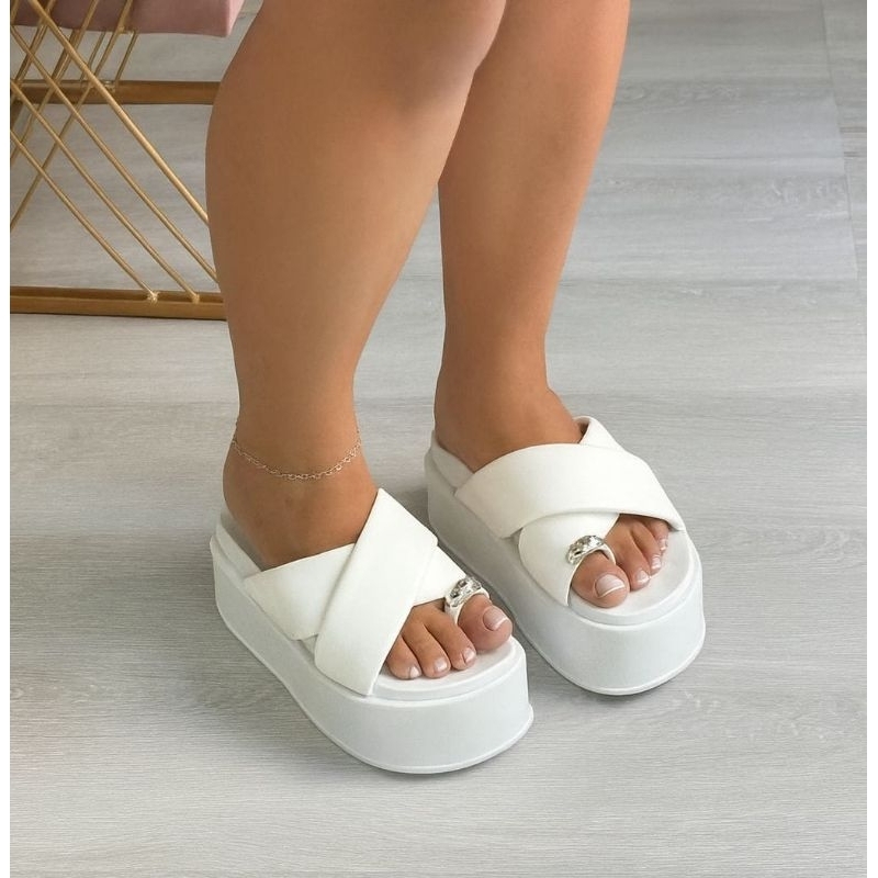 sandália feminina plataforma envio rápido