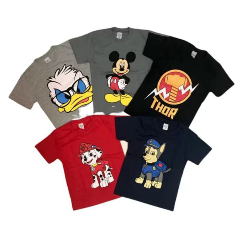 Kit 5 Camisetas Infantil Masculino Tamanhos 1 a 4 