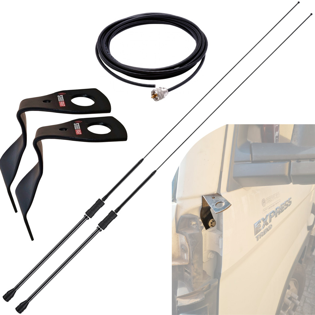 2 Antena Px Mini Argentina Black 1,08m Delivery Pa