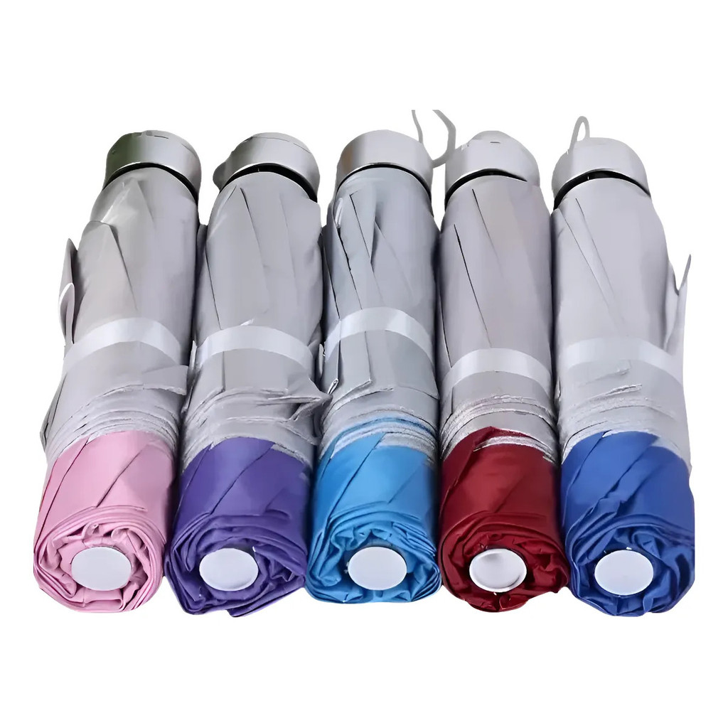 Kit 4 Sombrinhas Guarda Chuva Uv Cabe Na Bolsa| At