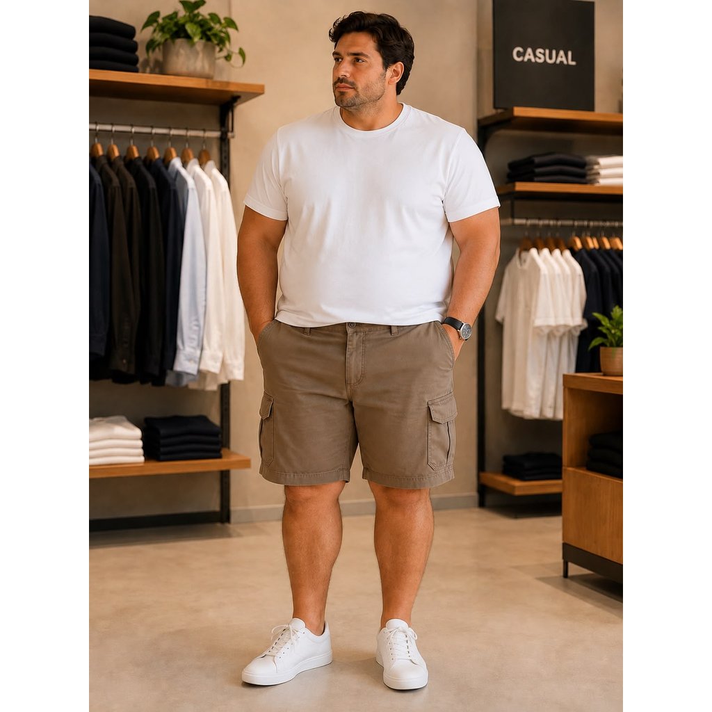 Bermuda Masculina Cargo Plus Size