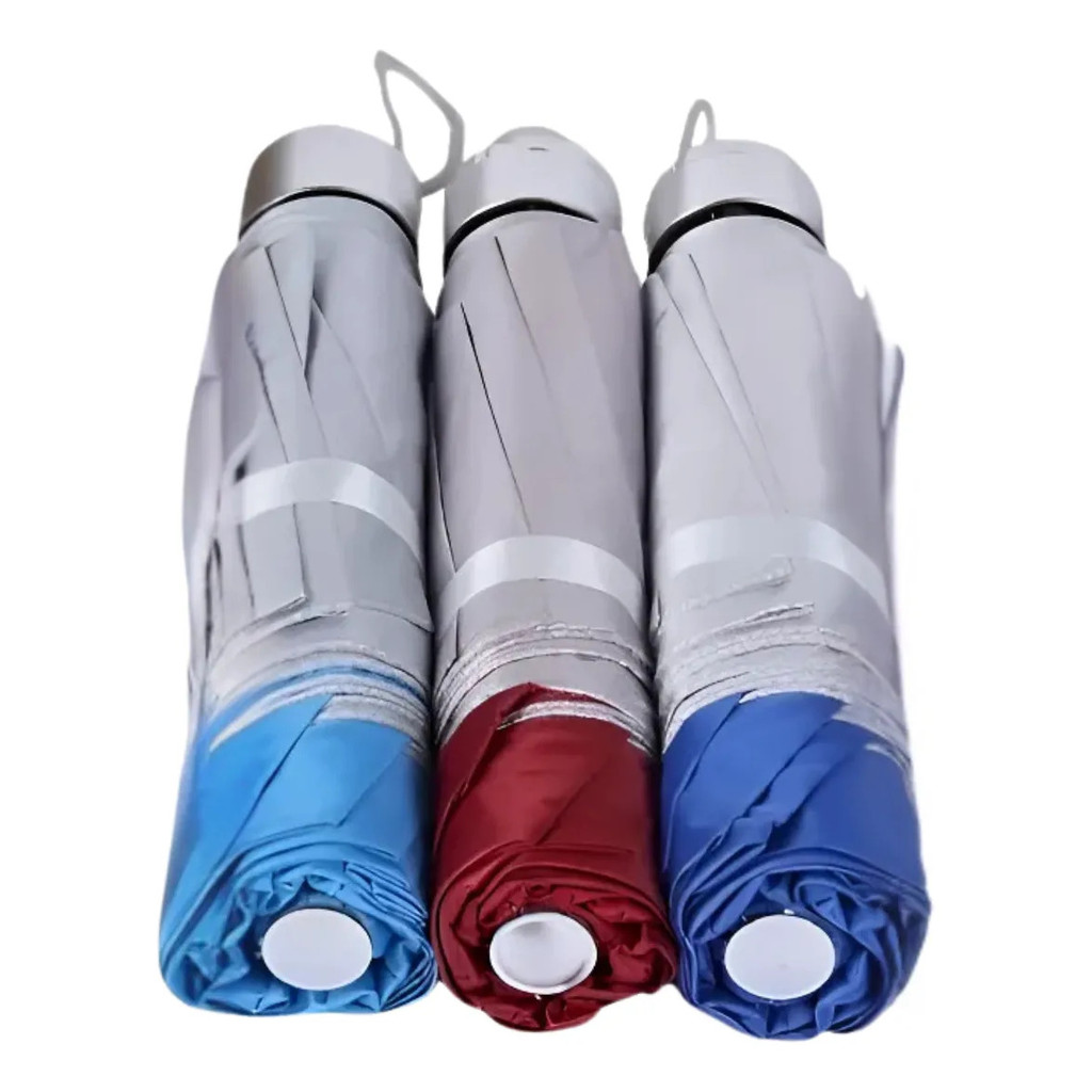 Kit 3 Sombrinhas Guarda Chuva Uv Cabe Na Bolsa