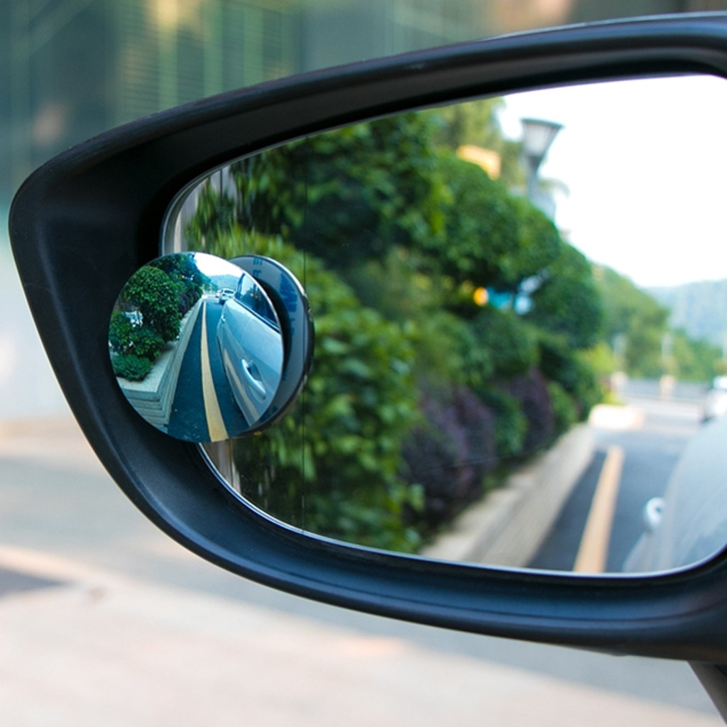 1 Par de Espelho Retrovisor Carro Moto Convexo Fix