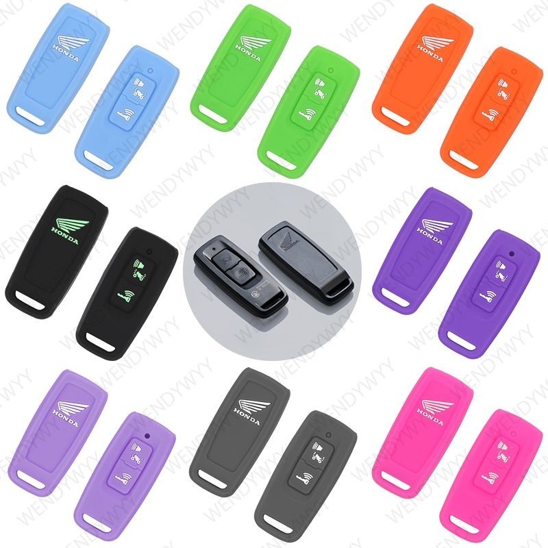 Capa De Silicone 2 Botões Para Chave De Motocicle