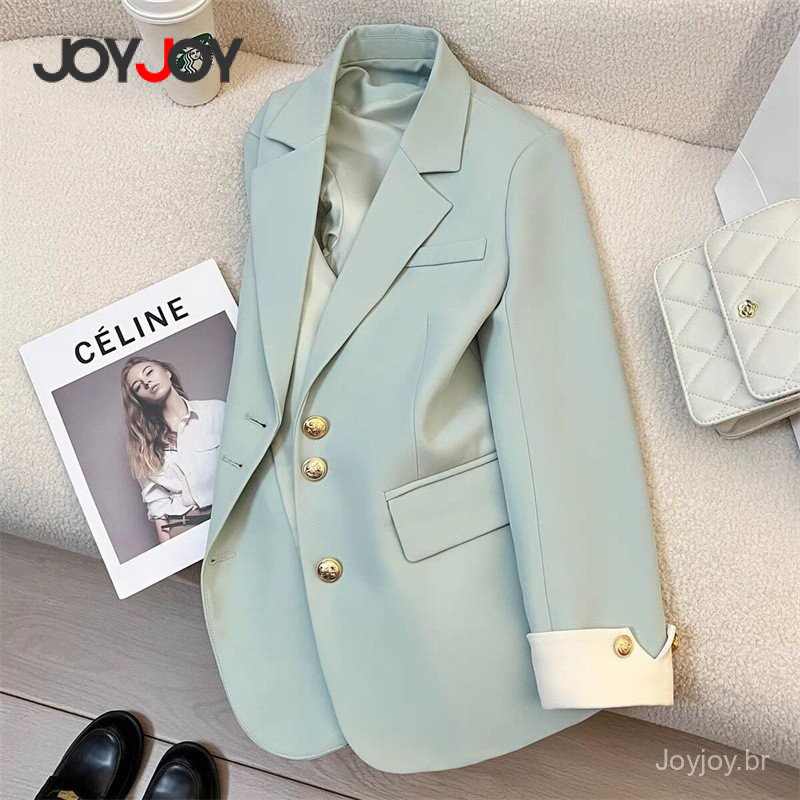 Jaqueta Casual Feminina Estilo Coreano, Novo Desig