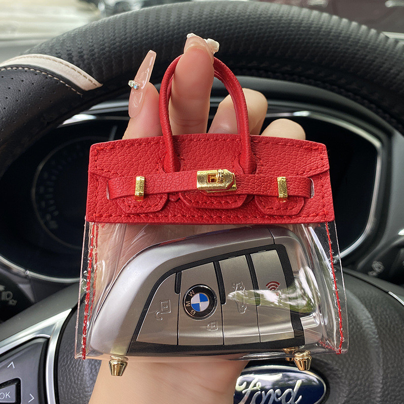Mini Bolsa Chaveiro Feminina Multiúso Luxo Couro