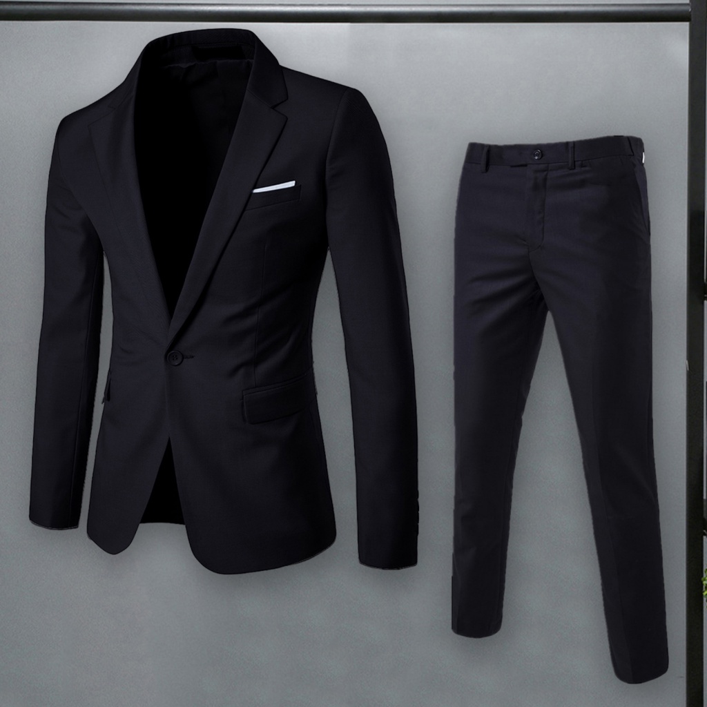 Conjunto De Calças Blazer Masculino Terno Casaco 