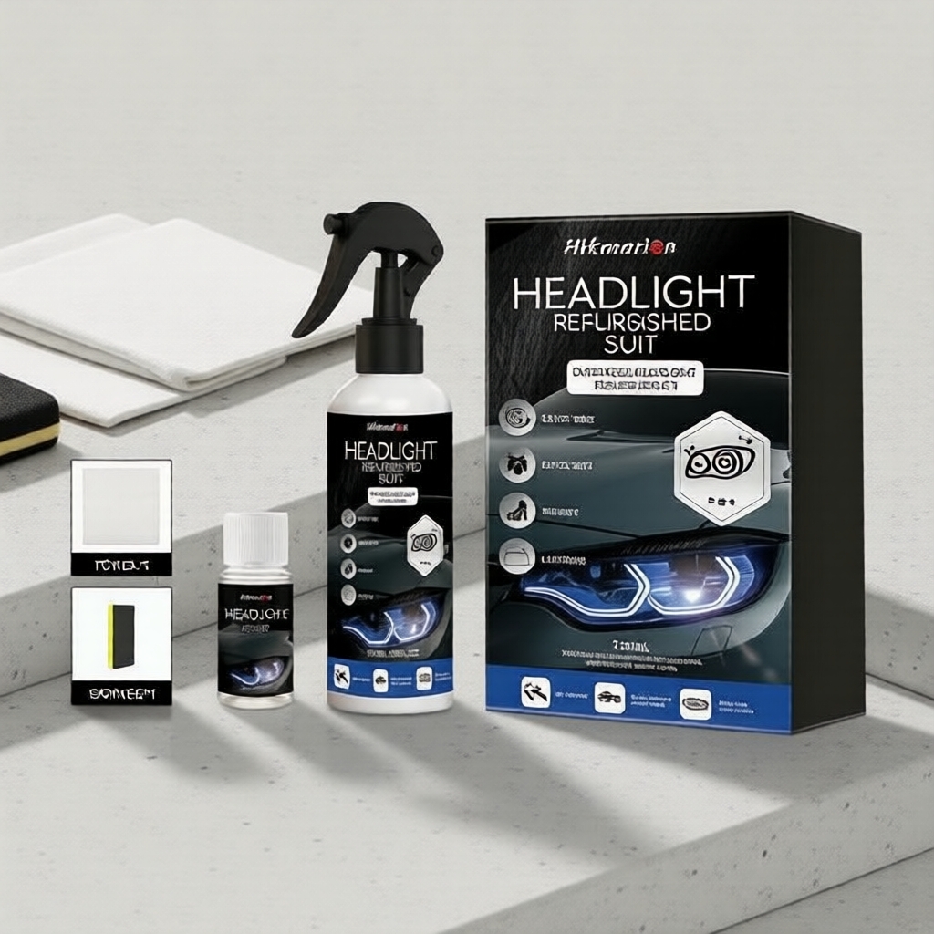 Kit de Renovação de Faróis Automotivos com Copo