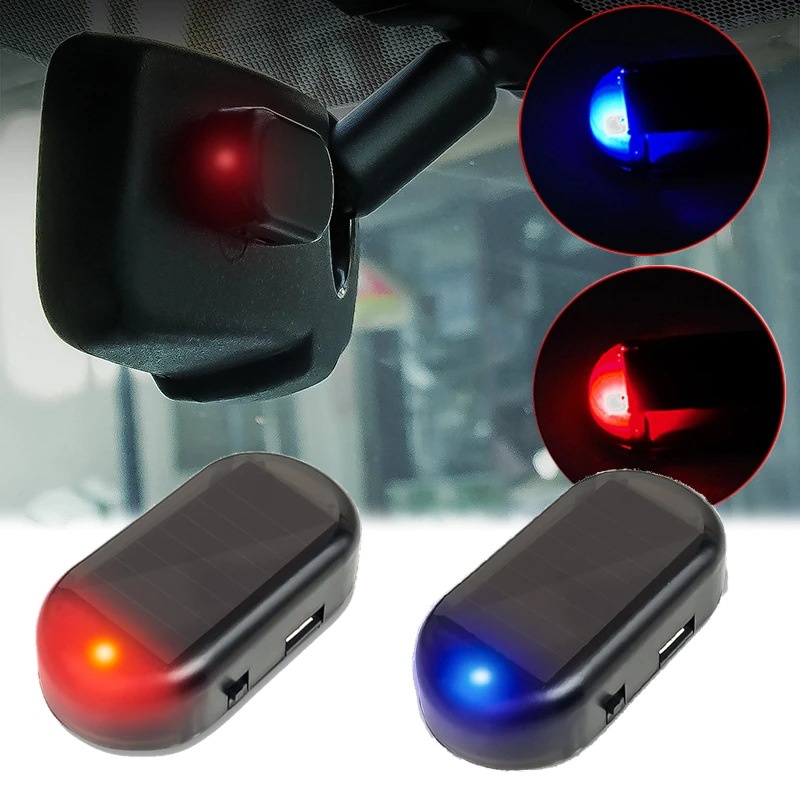 Luz de Alarme de Carro Solar Powered + USB LED Pis
