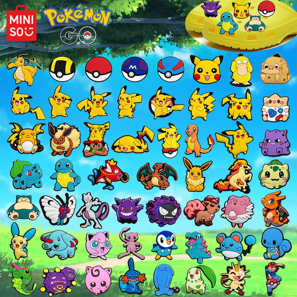 1 Pçs Série Pokémon Sapatos Encantos Acessório