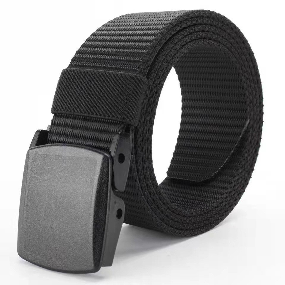Moda Cinto Largo Masculino Nylon Fivela de Plásti