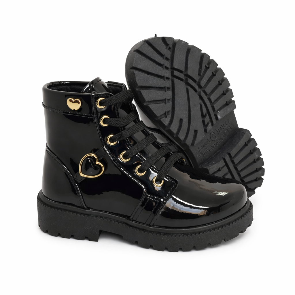 Bota Infantil Menina Coturno Feminina