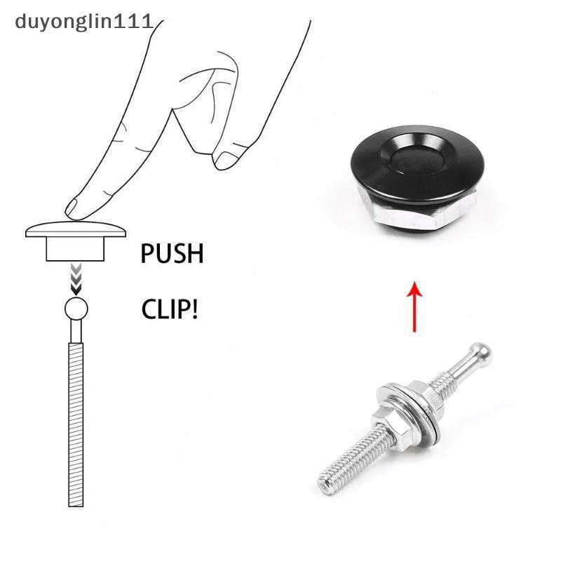 (duyonglin111) Universal 30mm Botão Capô Pin Lo 