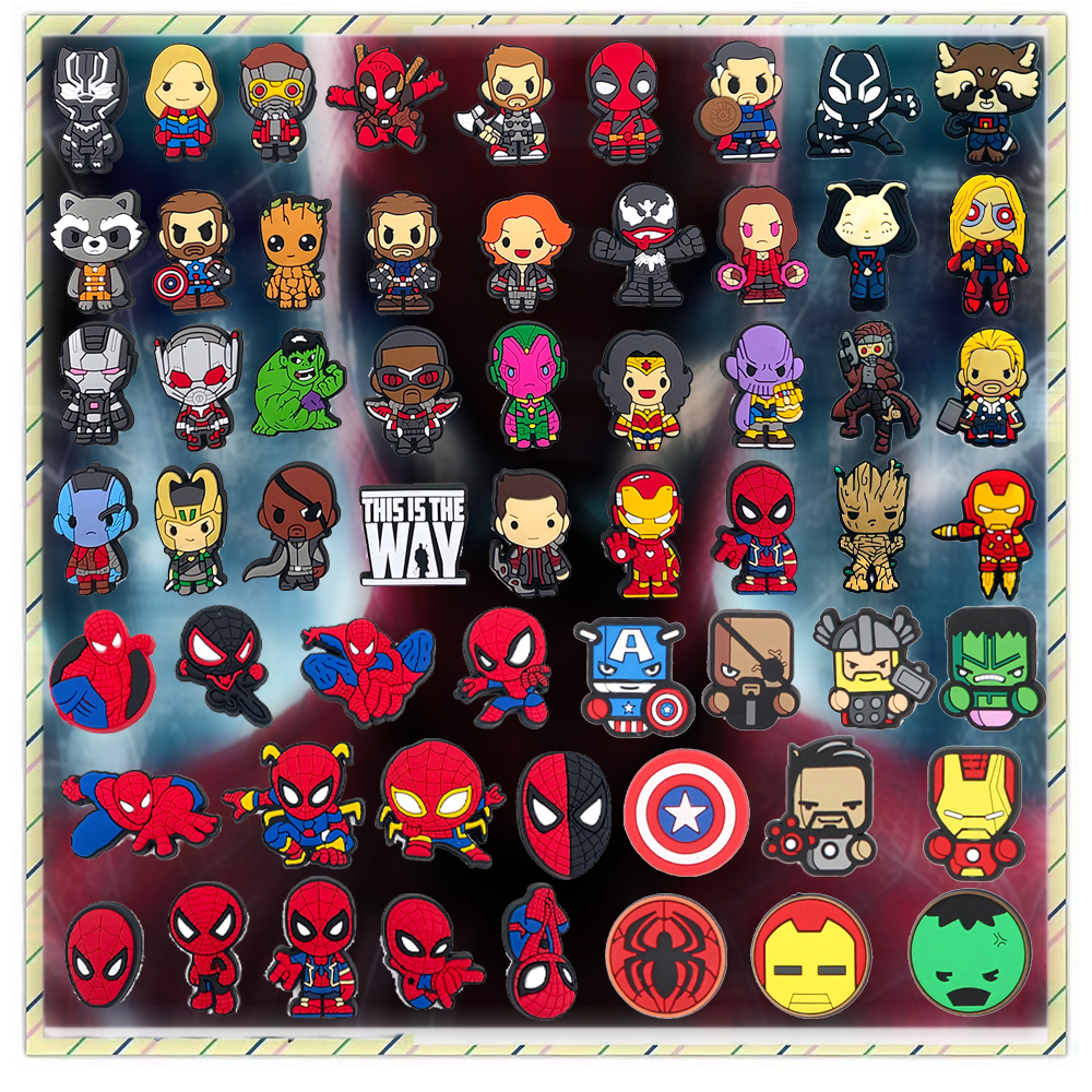 1 Pçs Série Marvel Sapatos Encantos Acessórios 