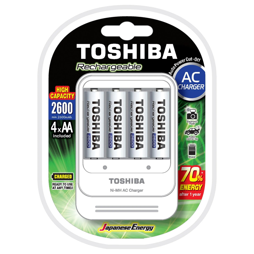 Carregador de Pilhas AA e AAA Toshiba TNHC-6GAE4 c