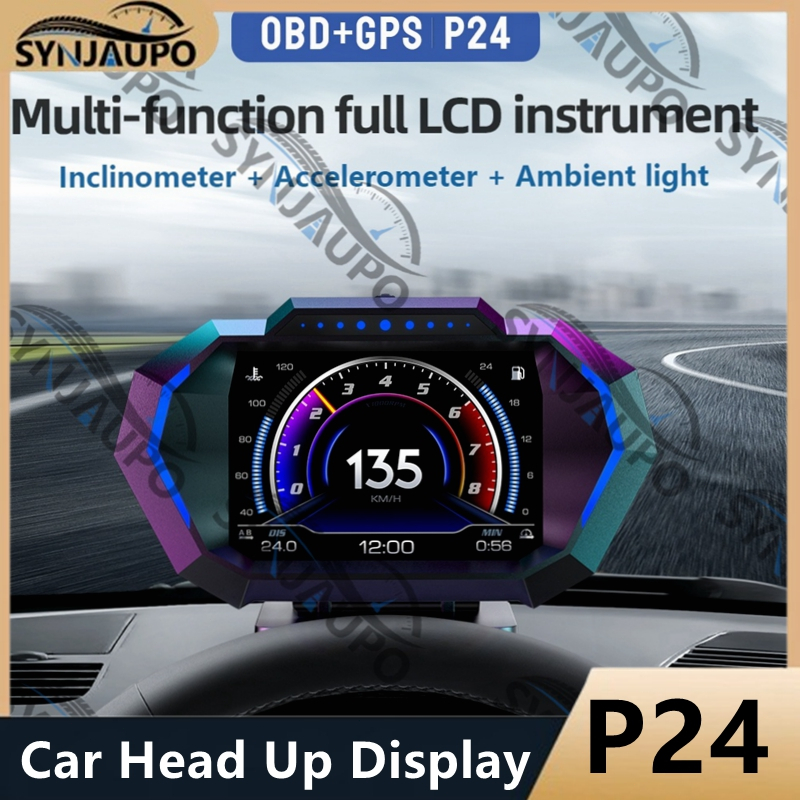 P24 OBD + GPS HUD Carro Head Up Display Velocímet