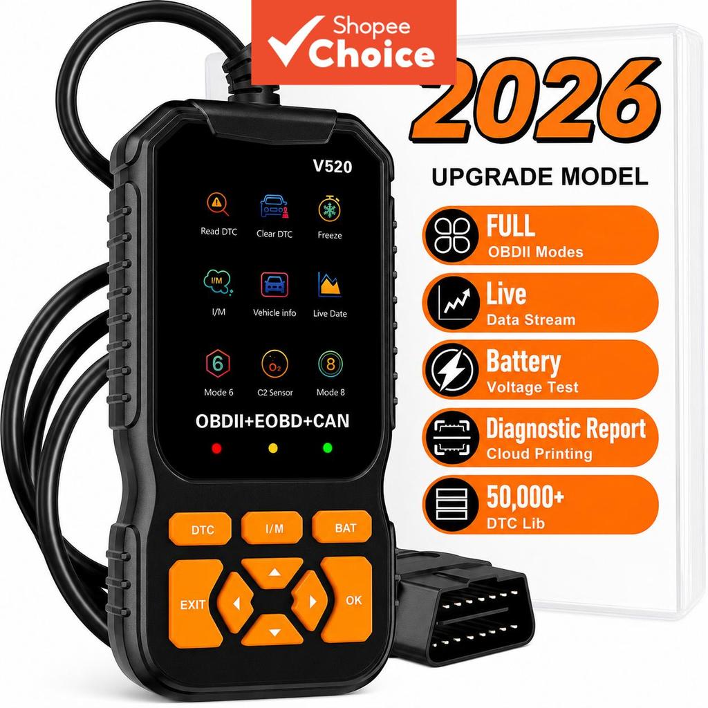 V520 Profissional Obd2 Scanner De Diagnóstico Lei