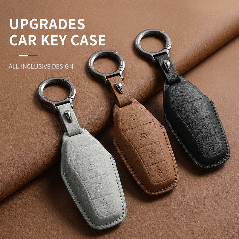 Capa De Couro Para Chave Remota De Carro , BYD Att