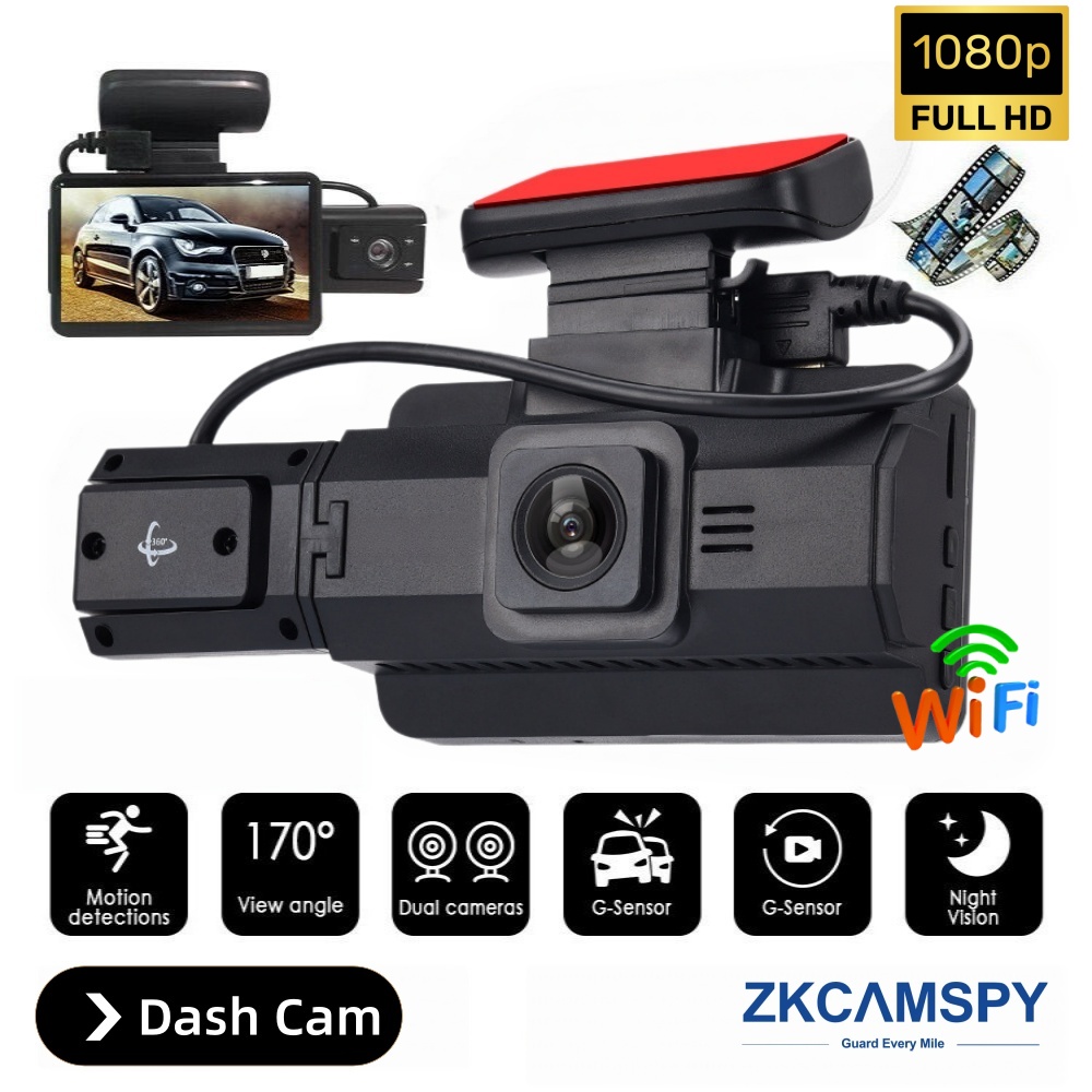 Carro WiFi Dash Cam 1080P Full HD Gravador De Víd