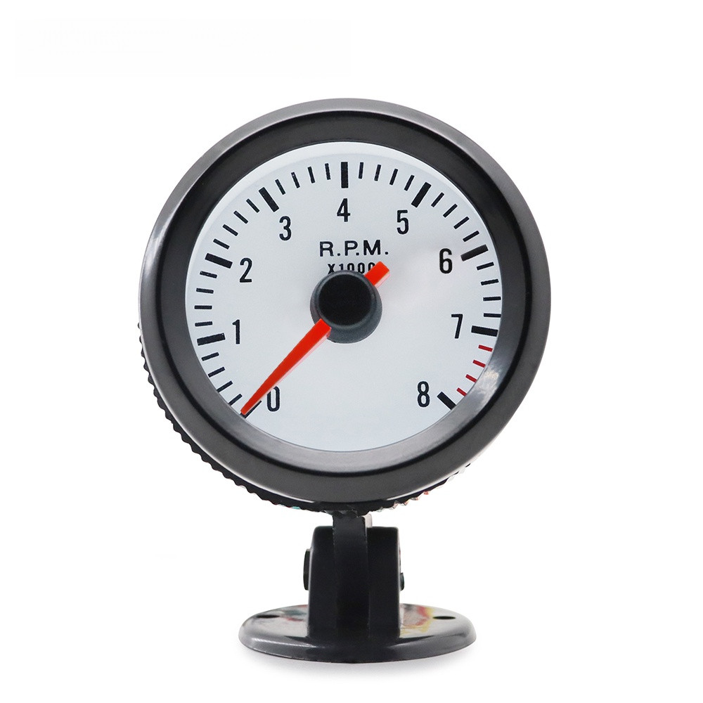 Tacômetro de 2 Polegadas 52mm 0-8000RPM com LED A