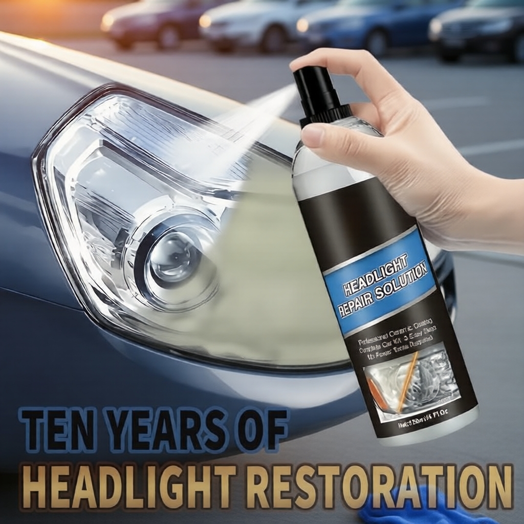 Spray de restauração de farol de 100ml para uso