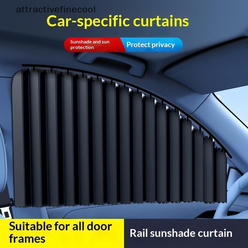 2 Pçs Dobrável Cortina De Carro Janela Lateral S