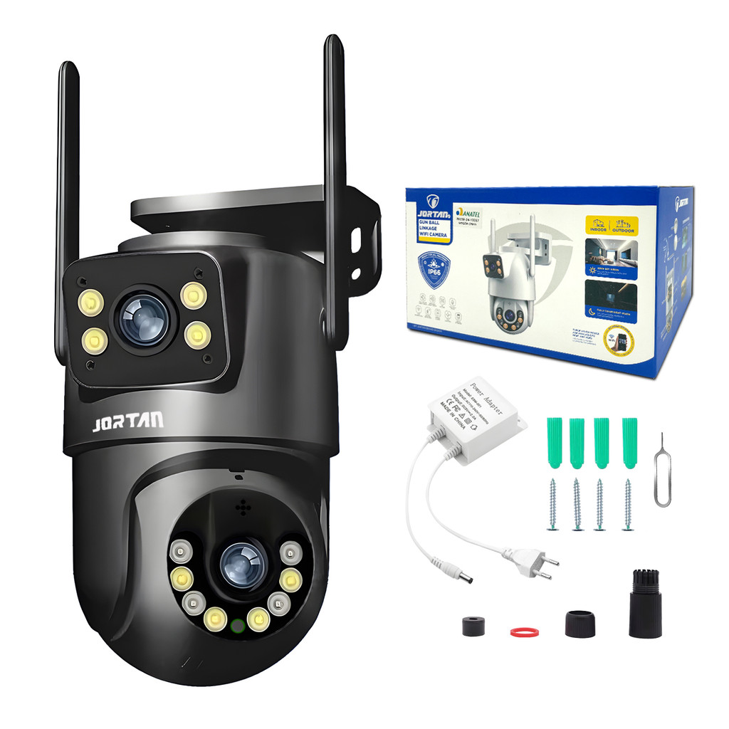 Câmera Vigilância WiFi 4MP Dupla Lente Full Colo