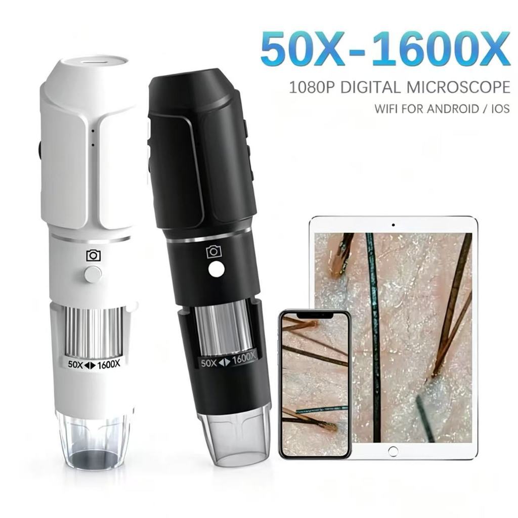 Microscópio Digital Sem Fio 1600X Para Análise d