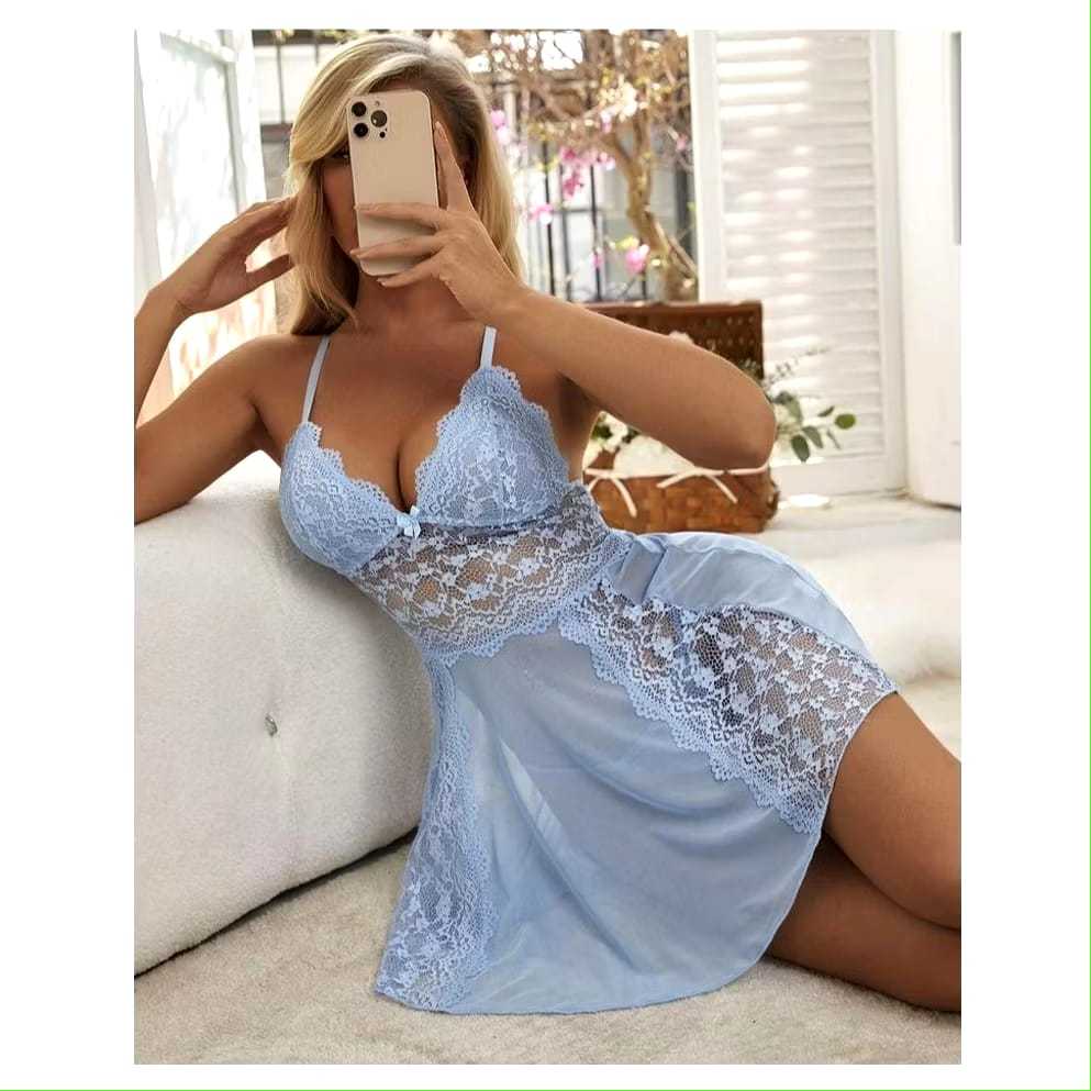 Camisola Romântica Sexy Rendada Sem Bojo Em Micro