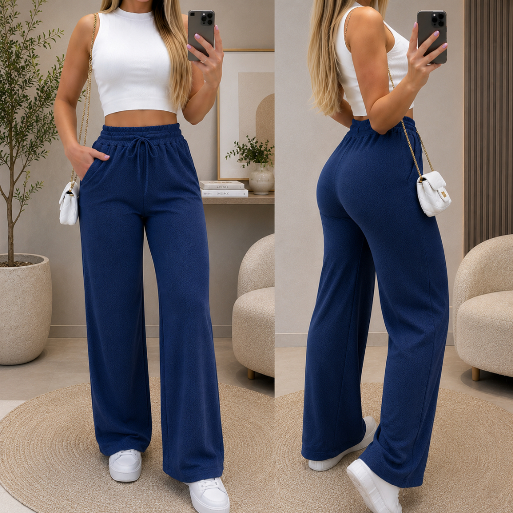 Calça Feminina Lanzinha Cintura Alta com Bolso In
