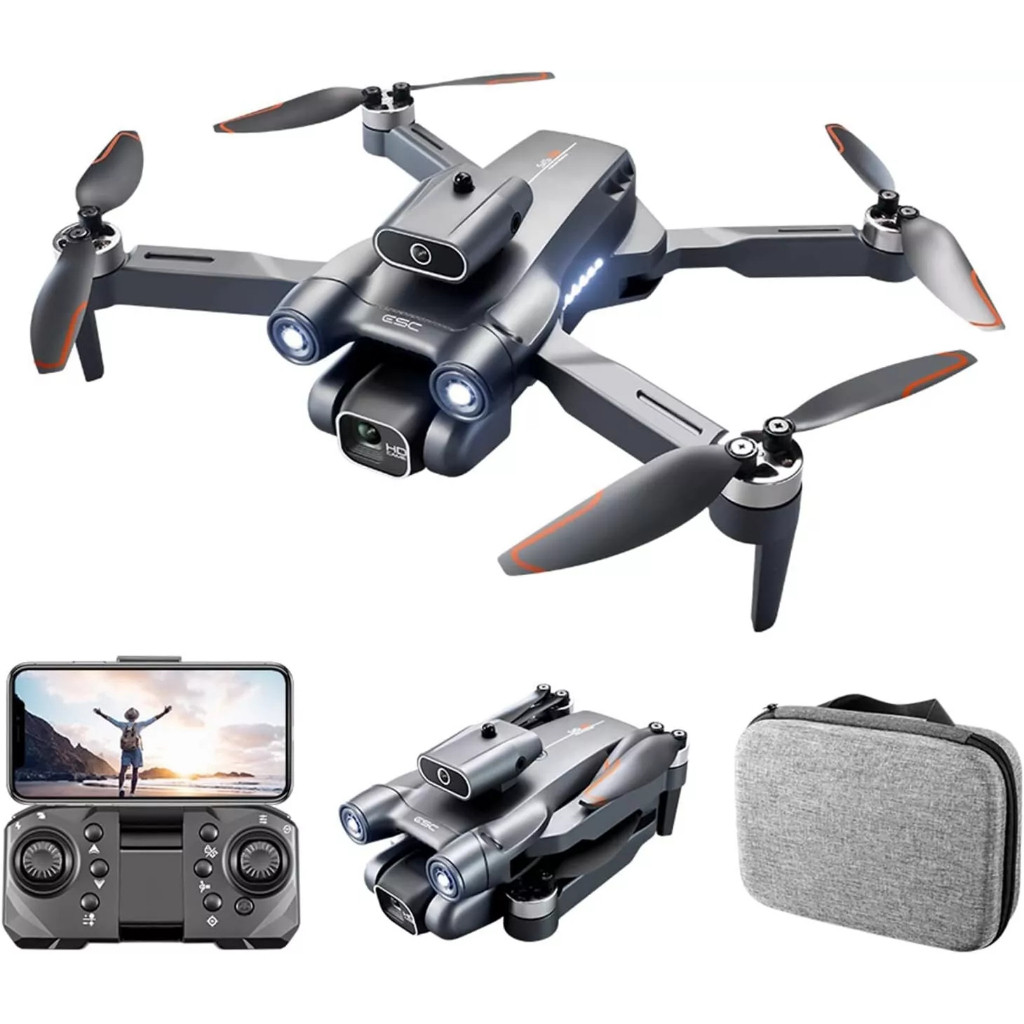 Drone S1S Profissional Brushless com Câmera Dobr