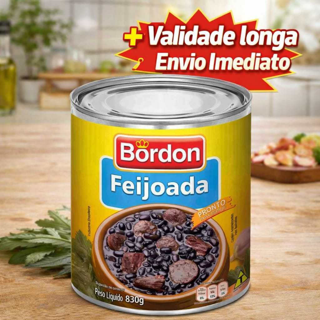 Feijoada Pronta Enlatada 830g Validade Longa