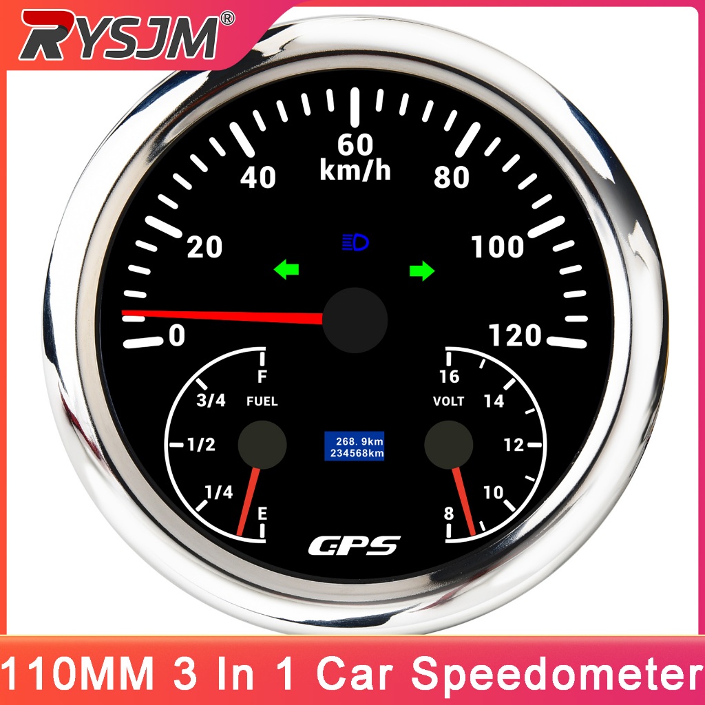 110MM Carro 3 Em 1 Velocímetro 0-200KM/H 120MPH M