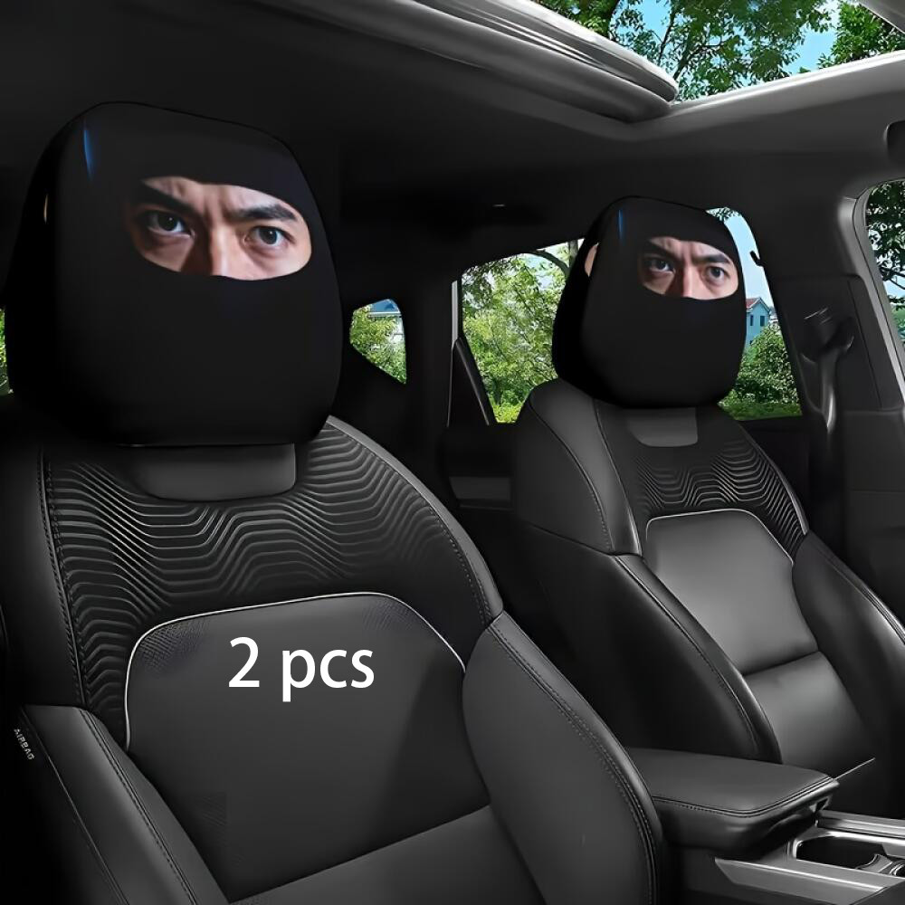 2 Peças De Capas De Encosto De Cabeça De Carro M